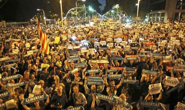 Масова демонстрація у столиці Каталонії
